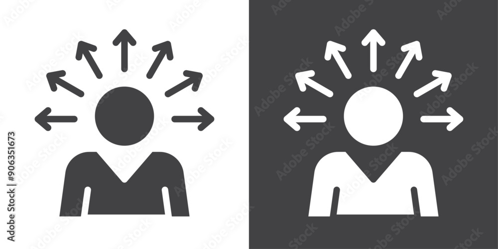 Self awareness icon Thin line illustration set Self awareness icon Thin line illustration set