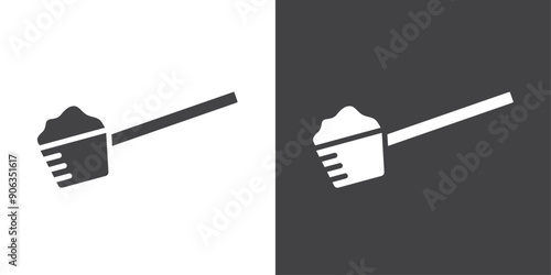Scoop icon Thin line illustration set
