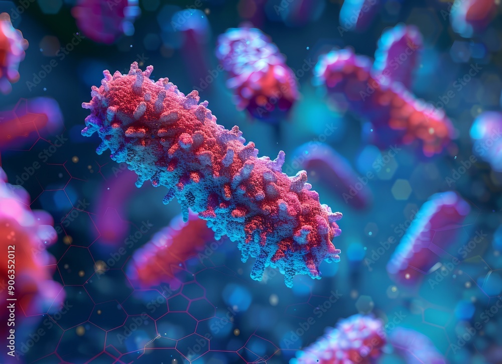 Fototapeta premium Microscopic View of a Virus