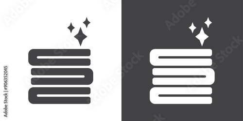 towels icon Thin line illustration set