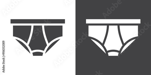 underpants icon Thin line illustration set