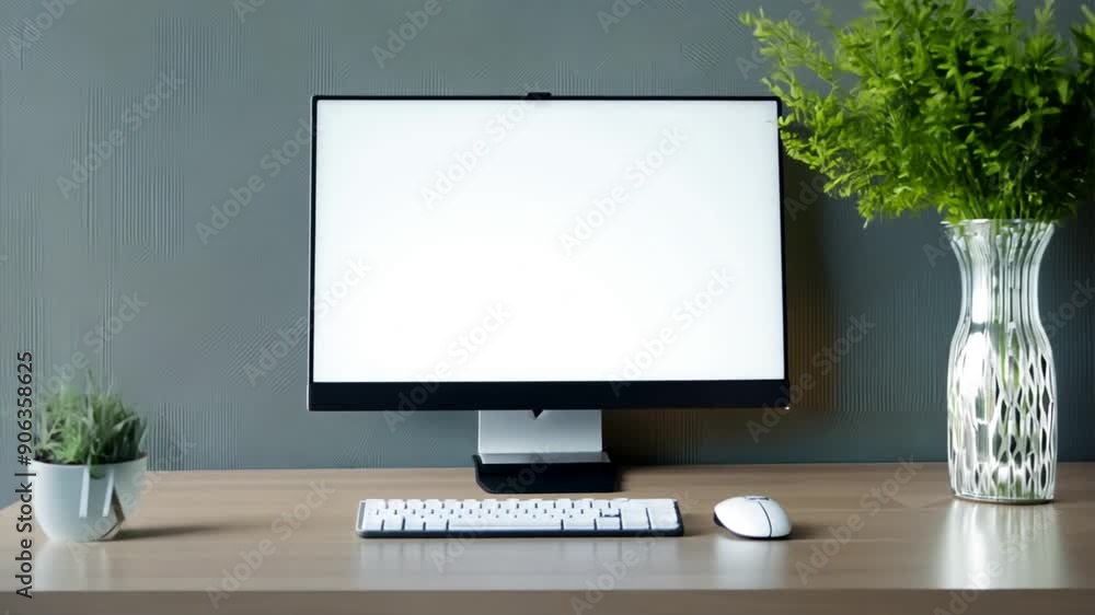 monitor on a table monitor on a table