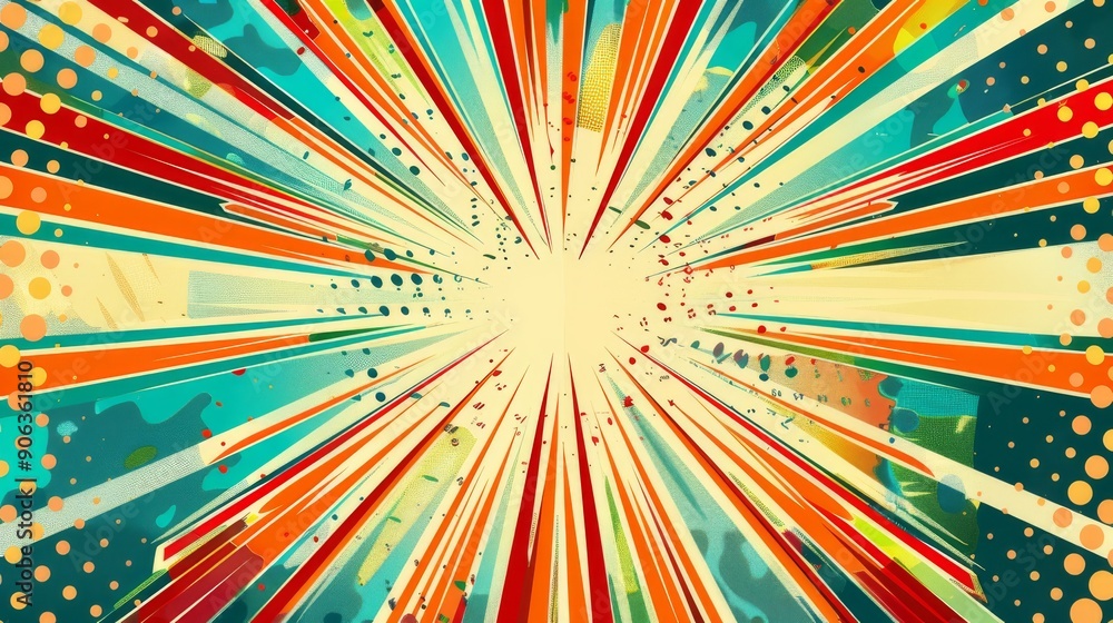 Abstract Colorful Burst Background. Abstract Colorful Burst Background.