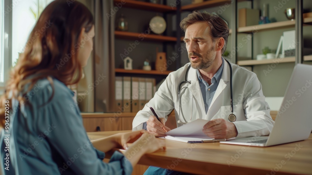 The doctor and patient interaction