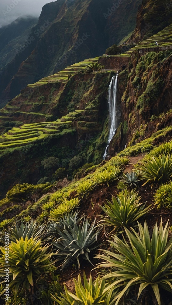 Madeira island scenery - Portugal, high contrast Madeira island scenery - Portugal, high contrast