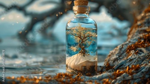 Step by step Home made decorative sand picture in a bottle Step 7 from 8 : Generative AI