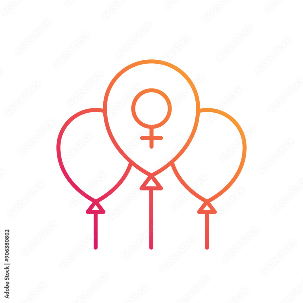 Balloons vector icon Balloons vector icon