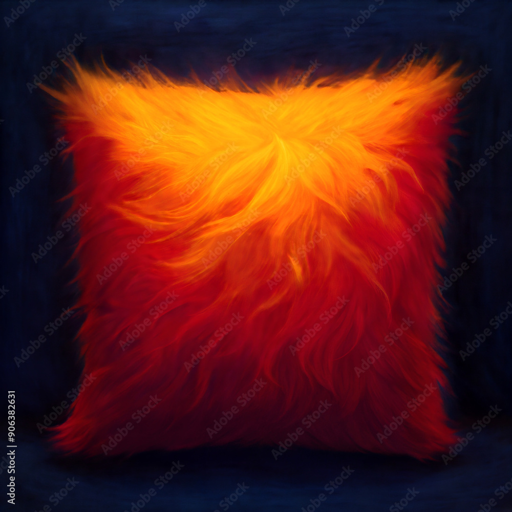 Fototapeta premium feather on fire, burn, heat, feather, feathers, flames, orange, red, burning, black, light, color, soft, yellow, art, macro, design, texture