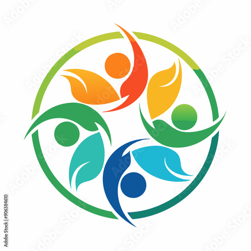 Community non profit, abstract, logo