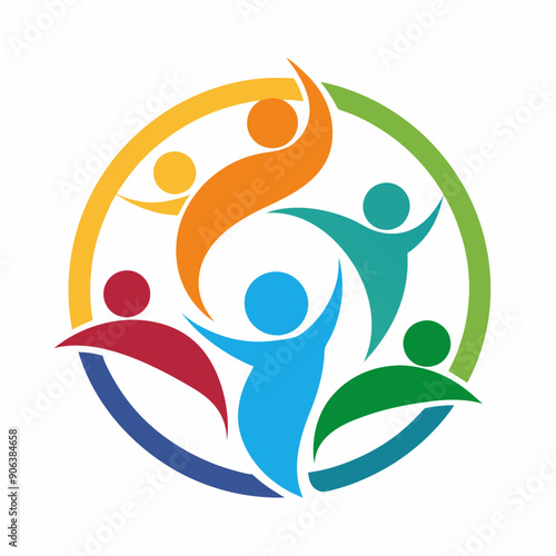 Community non profit, abstract, logo