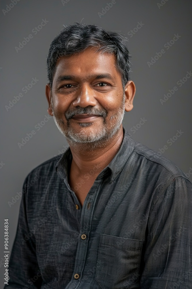 A Portrait of a satisfied indian man A Portrait of a satisfied indian man