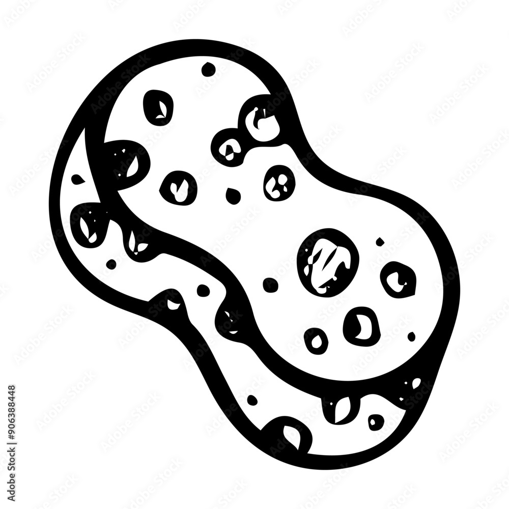 Cleaning sponge hand drawn doodle. Cleaning the floor, home, kitchen. Laundry room. Vector outline line art illustration. Cleaning sponge hand drawn doodle. Cleaning the floor, home, kitchen. Laundry room. Vector outline line art illustration.