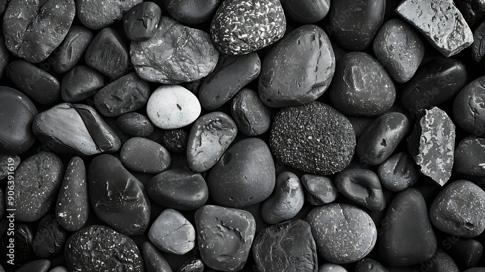 Small stone texture for background Gravel texture Surface of small pebble stone Black and white : Generative AI Small stone texture for background Gravel texture Surface of small pebble stone Black and white : Generative AI