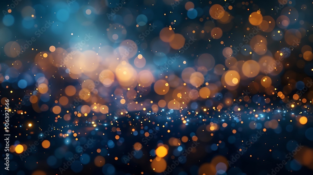 Radiant Golden Sparkles Glitter and Bokeh Lights on Dark Background for festive, Holidays, Banner Radiant Golden Sparkles Glitter and Bokeh Lights on Dark Background for festive, Holidays, Banner
