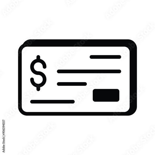 Secure payments and simplifies your transactions with our bank cheque icon