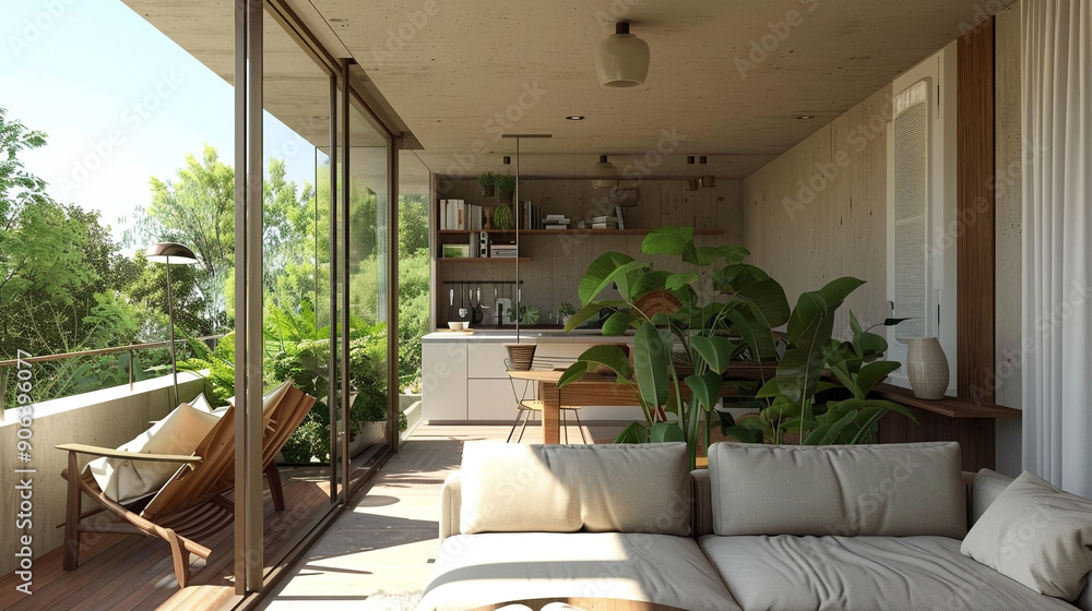 Fototapeta premium A beautifully designed interior space showcasing modern and stylish decor