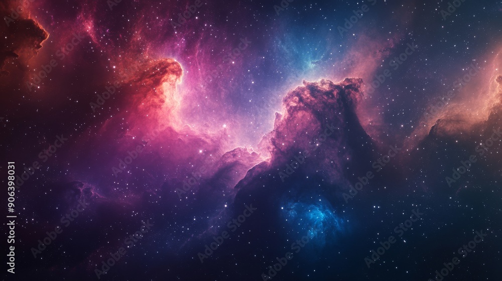 Beautiful colorful nebula in space, background with stars and galaxies. Beautiful colorful nebula in space, background with stars and galaxies.