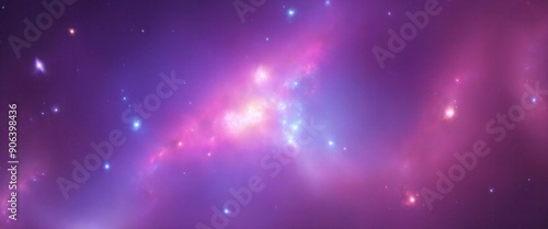 Nebula and galaxies in space Abstract cosmos background