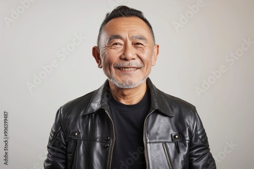 A Portrait of a smiling asian man in his sporting