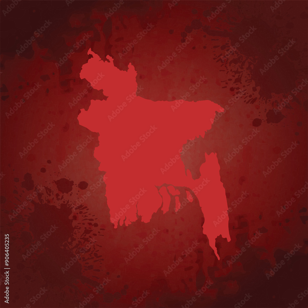 Save Bangladesh with red Map Save Bangladesh with red Map