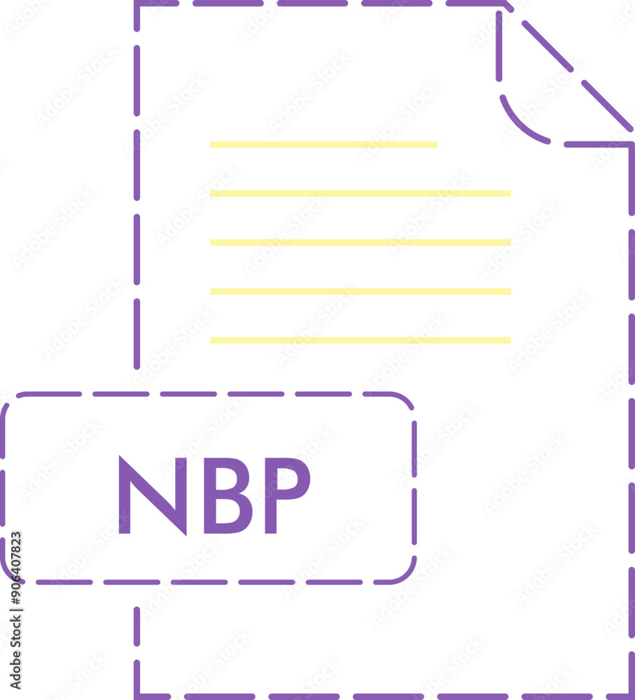 NBP File format icon rounded dashed outline NBP File format icon rounded dashed outline