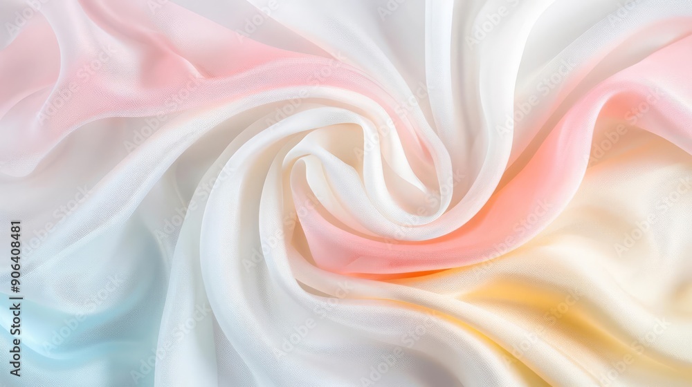 Obraz premium Gradient fabric texture with a smooth transition of colors, providing a dynamic and stylish effect, fabric texture background, gradient fabric