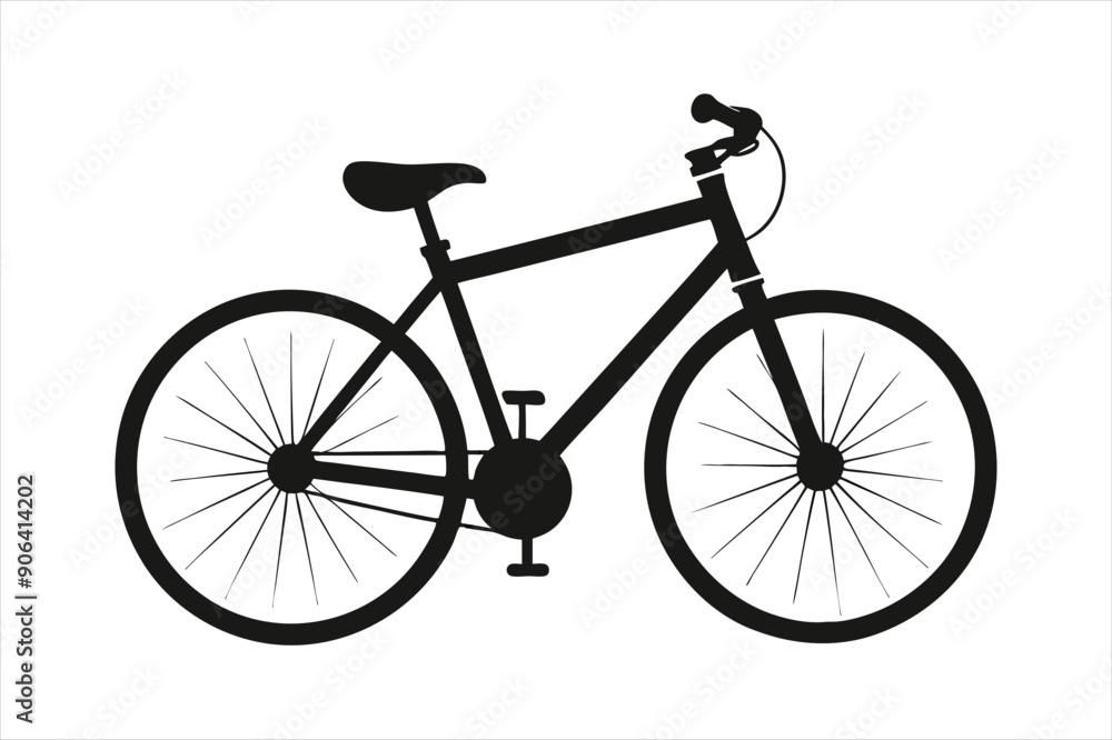 Obraz premium Create a bicycle silhouette vector