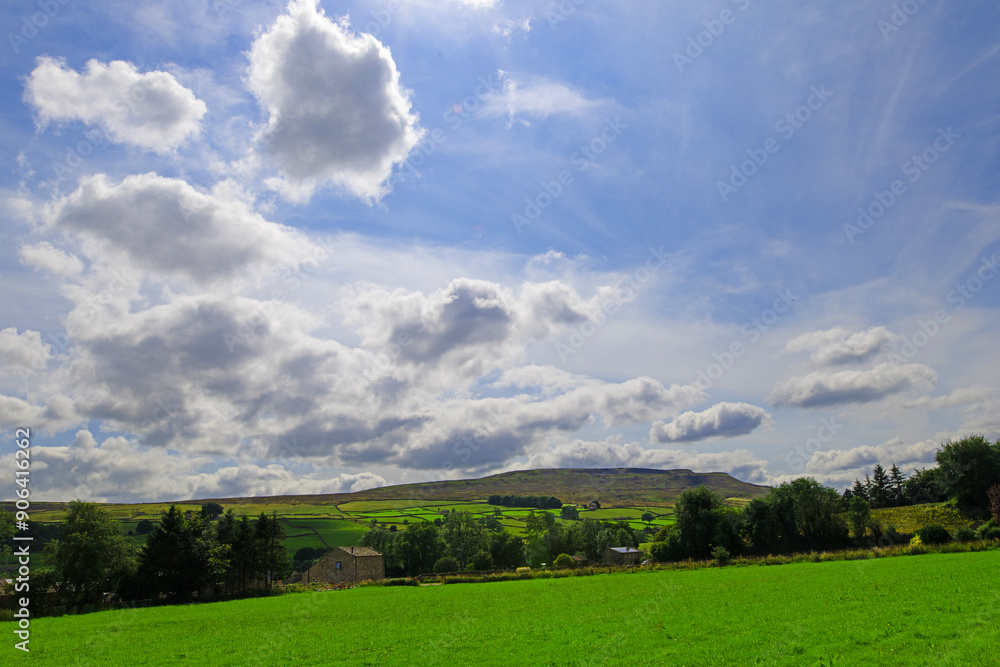 Cloudscape over Reeth farmland, in July, 2024. Cloudscape over Reeth farmland, in July, 2024.