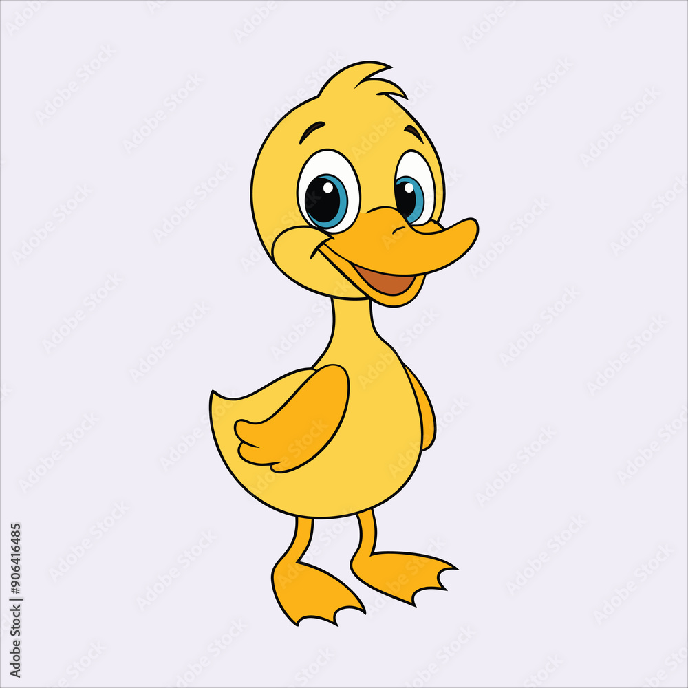 Fototapeta premium Cute duck art vector