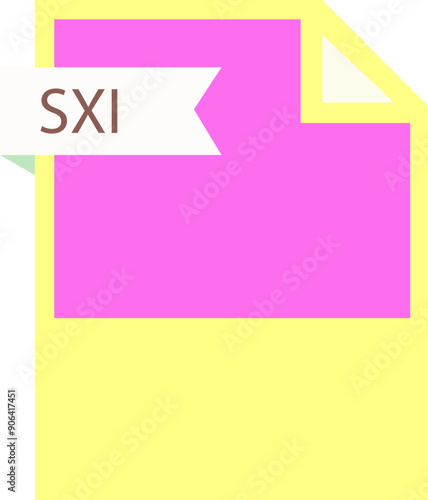 SXI File format icon roe color fill