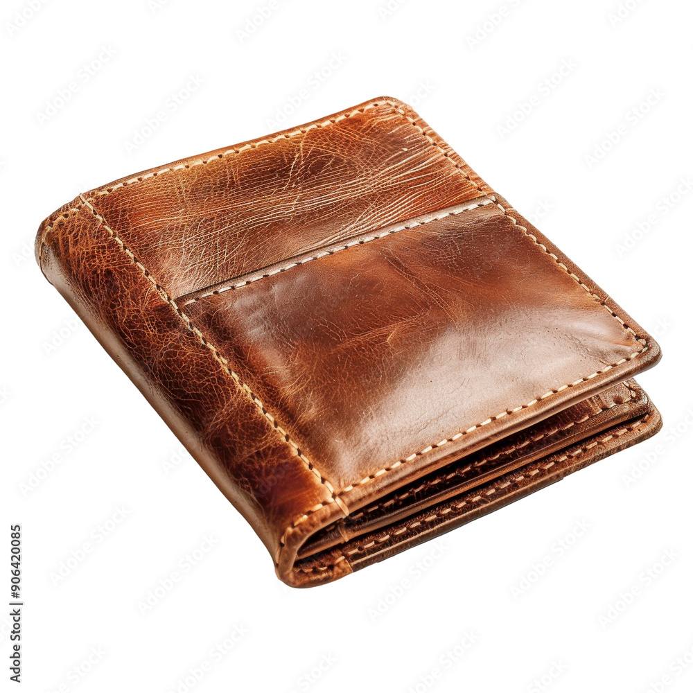 Leather Wallet on White Background Leather Wallet on White Background