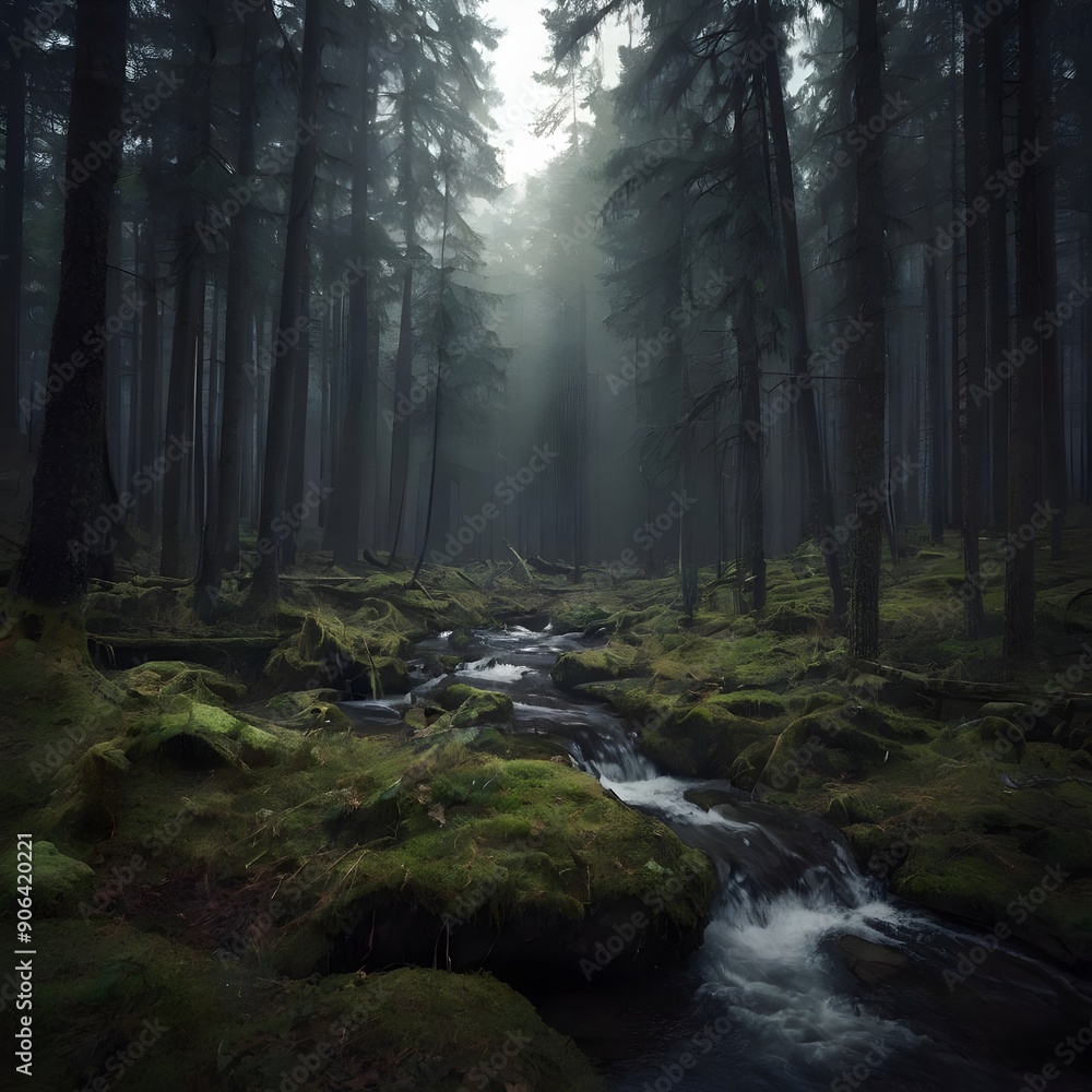 morning in the forest morning in the forest