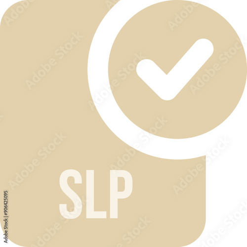 SLP ip file icon with black checked mark