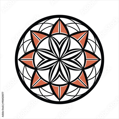 flower of life art vector