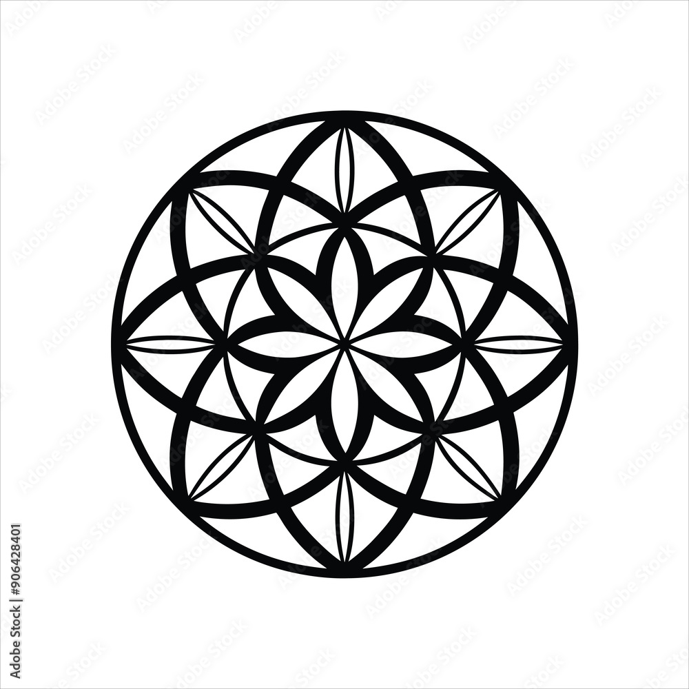flower of life art vector flower of life art vector