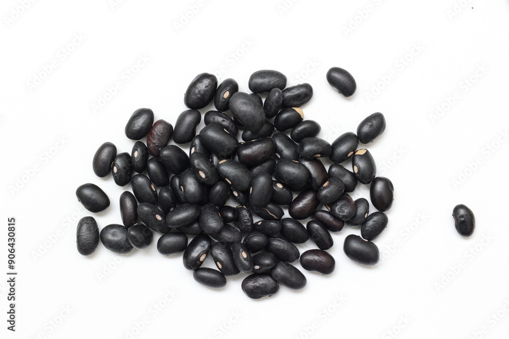 black beans isolated black beans isolated