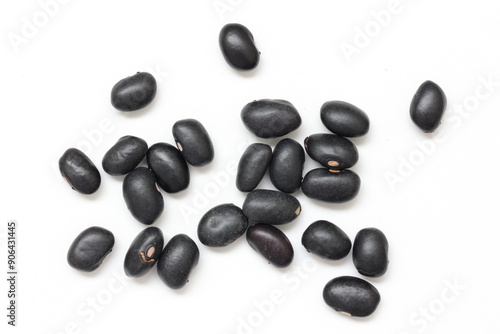 Black beans isolated 