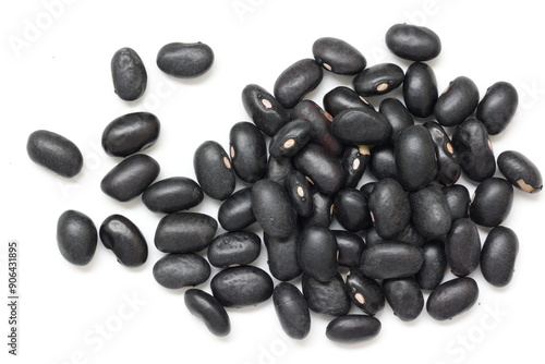 black bean seeds isolated 