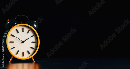 Holographic time optimization, virtual clock, futuristic efficie photo