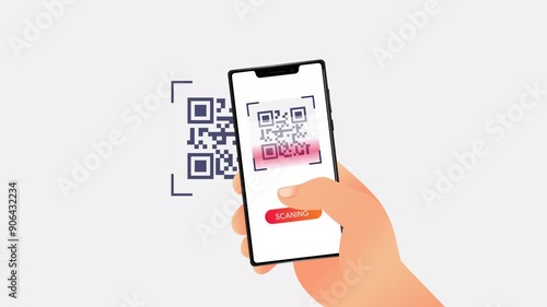 Smartphone Scanning QR Code HD On Alpha