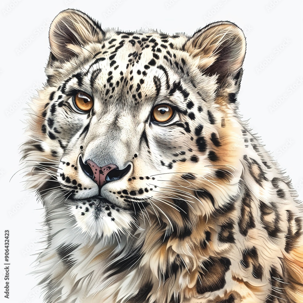Snow Leopard Sustainable animal fashion cartoon isolated whitebackground 16:9 Snow Leopard Sustainable animal fashion cartoon isolated whitebackground 16:9