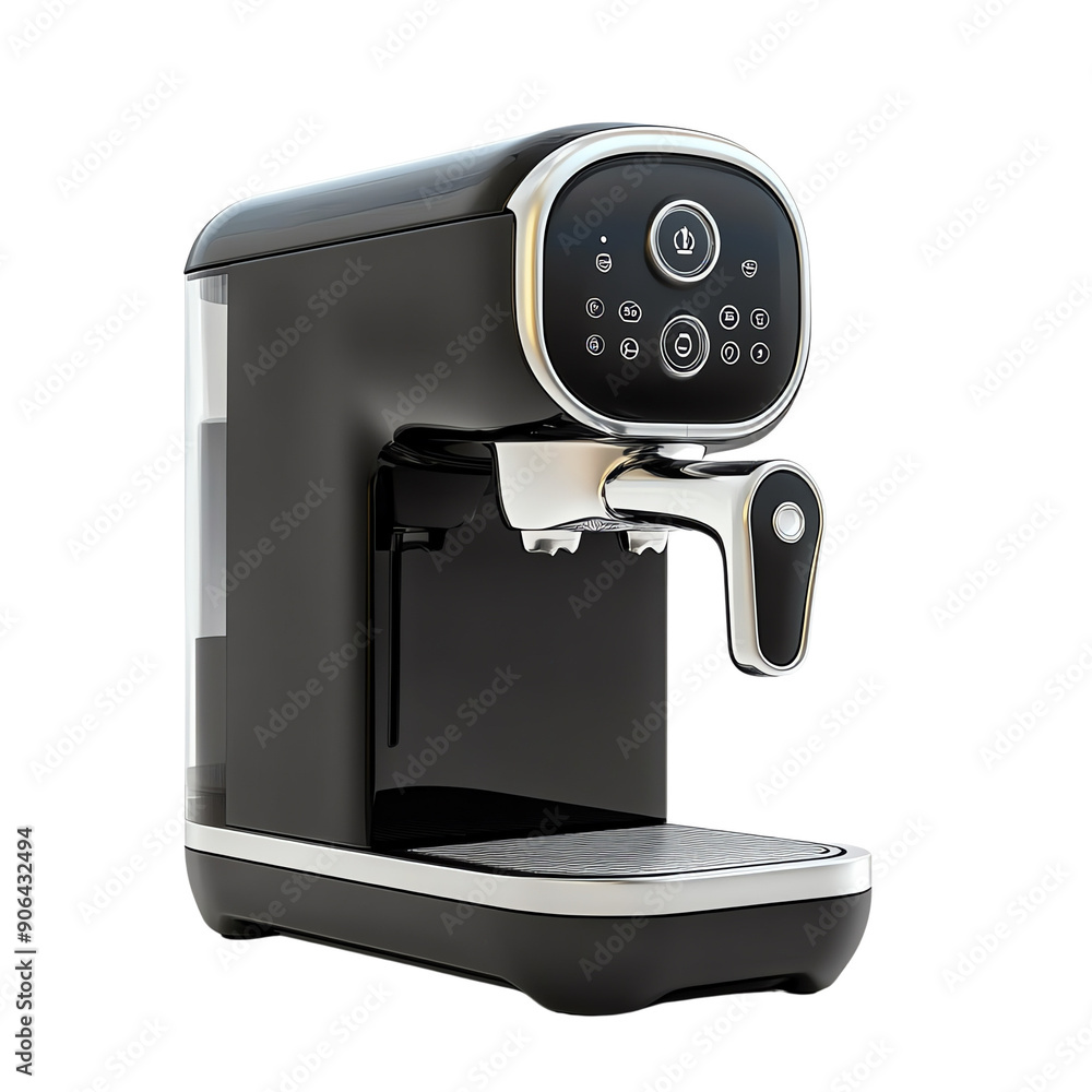 Modern coffee machine with sleek design, perfect for brewing espresso and enhancing any kitchen's aesthetic. Modern coffee machine with sleek design, perfect for brewing espresso and enhancing any kitchen's aesthetic.