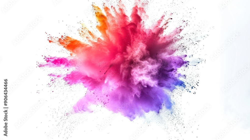 A Multicolored Powder Explosion A Multicolored Powder Explosion