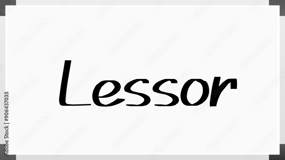 Lessor のホワイトボード風イラスト Lessor のホワイトボード風イラスト