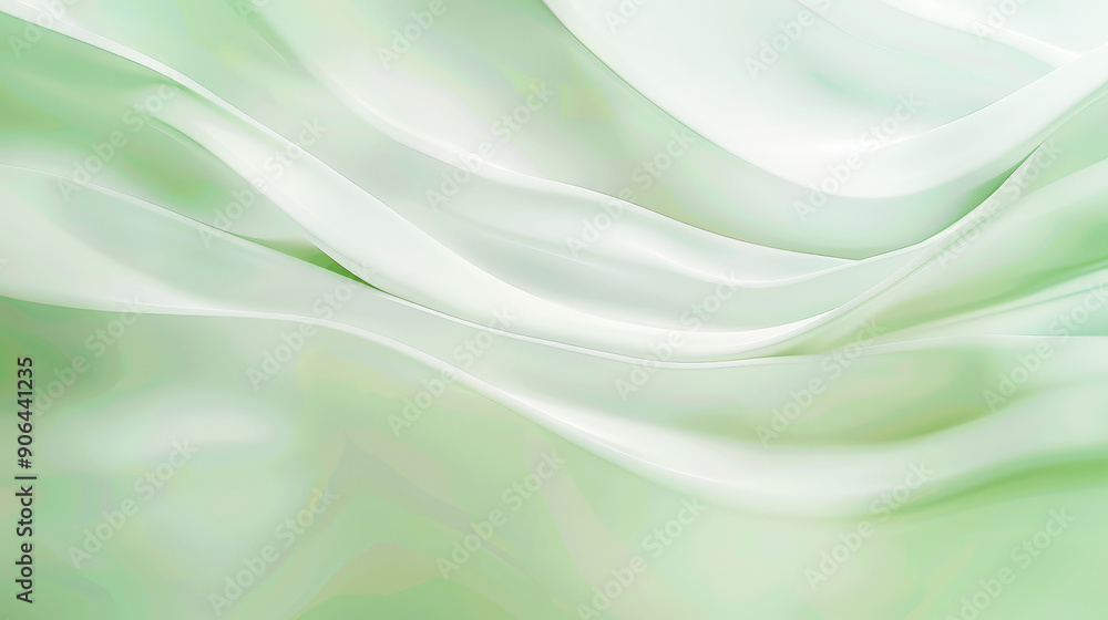 Aesthetic pastel green background template for business or diploma presentation. Waves and dots. Generative AI Aesthetic pastel green background template for business or diploma presentation. Waves and dots. Generative AI