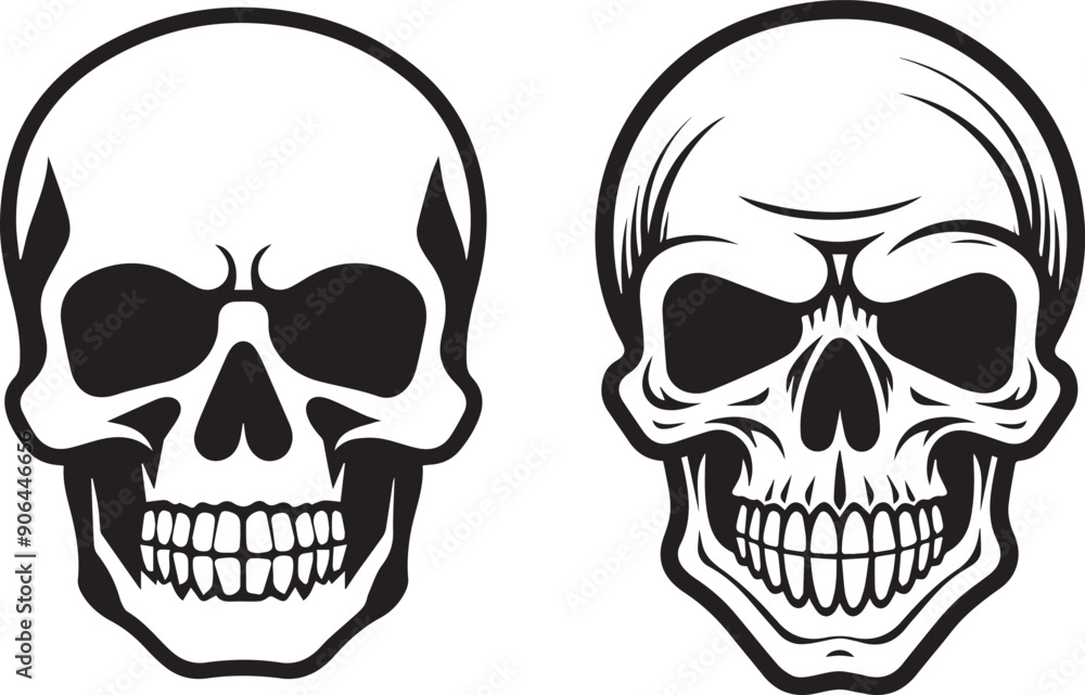 Fototapeta premium Skull Vector Set