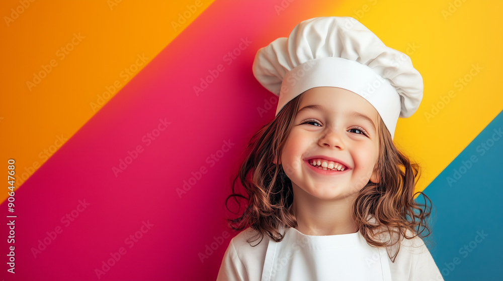 portrait of a smiling chef, a cute child wearing a chef's hat, little child chef, portrait of a little child portrait of a smiling chef, a cute child wearing a chef's hat, little child chef, portrait of a little child