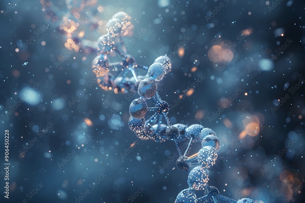 Stunning Visualization of a DNA Helix in a Cosmic Environment Stunning Visualization of a DNA Helix in a Cosmic Environment