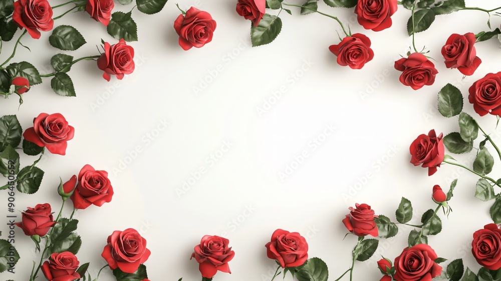 illustration of bunch of red roses seen from above for decoration, closeup, white background, 3d render
illustration of bunch of red roses seen from above for decoration, closeup, white background, 3d render