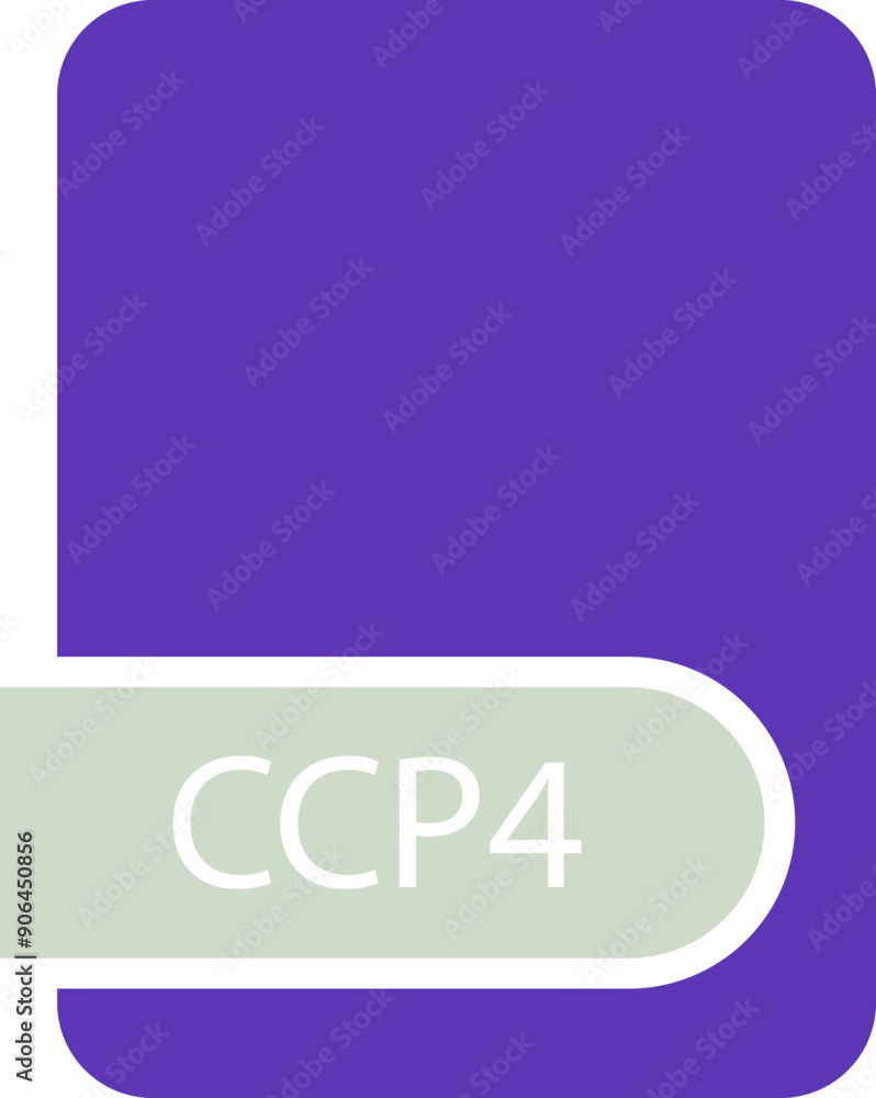 CCP4 File format icon with contour CCP4 File format icon with contour